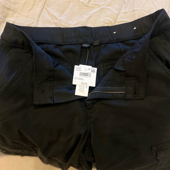 NWT American Eagle Stretch Cargo Baggy Wide-Leg pants - Picture 13 of 13